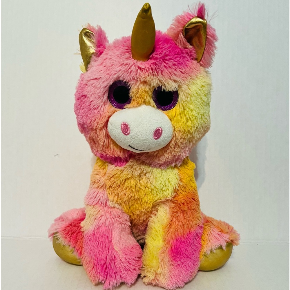 COPY - RMS International Glitter Eye Donkey Unicorn Plush